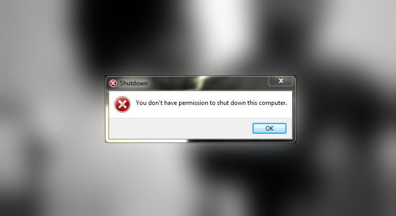 Windows 7 bug 阻止用户关机或重启