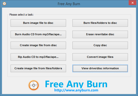 AnyBurn 简单，轻巧的CD / DVD / BD刻录工具