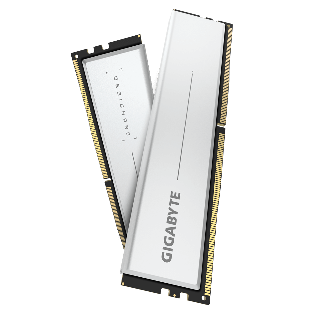 GIGABYTE 宣布推出DESIGNARE Memory 64GB (2x32GB) 双通道套装模组，单条容量即达32GB