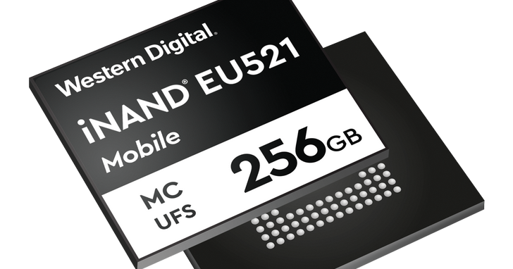 Western Digital发布全新储存装置iNAND MC EU521，提供最高800MB/s连续写入速度