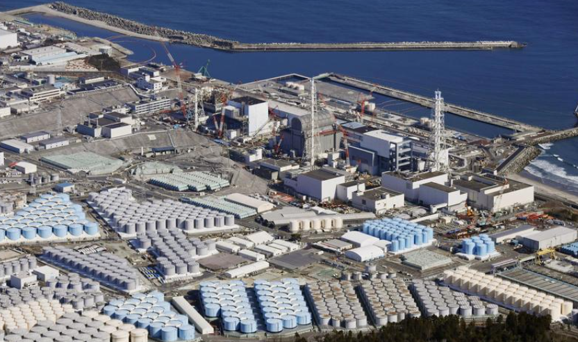 2021年2月，日本福岛，福岛第一核电站存放污水的储罐。Kyodo/REUTERS
