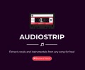 AudioStrip 从任何歌曲分离出人声和背景伴奏