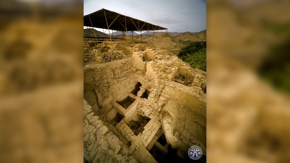 最新的坟墓是在 2 月份在秘鲁卡斯蒂略德瓦梅考古遗址发现的瓦里“女王”的一个更大的坟墓下面发现的。 （图片来源：米沃什 Giersz）