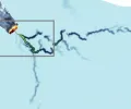 在南极洲下方发现的巨大河流长达近 300 英里