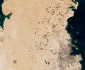世界杯开球前夕 Landsat 9卫星拍下拥有众多体育场的卡塔尔景色