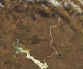 从太空可见南非矿难中有毒废物的金色河流