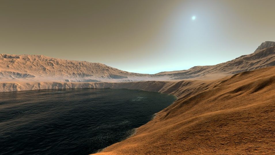 古代海洋海岸线周围的地质证据表明，火星经历了多次特大海啸。 （图片来源：Shutterstock）