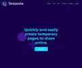 Tempaste 免注册快速建立网页，可自定义失效日期或加入密码保护