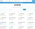 TinyWow AI Write 免费写作辅助工具，整合标题生成器、内容改写等功能