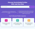 Profile Discover 社群搜寻工具，涵盖 400 个社群网站、快速找到你要找的人
